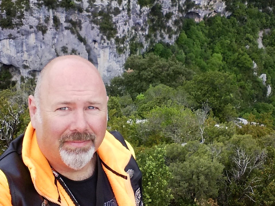 Selfie met de Gorges du Verdon op de achtergrond