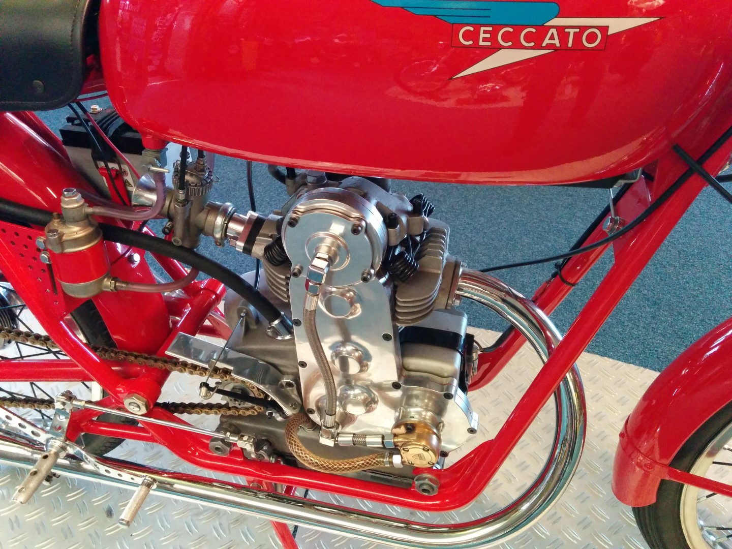 Prachtige details van de Ceccato motor